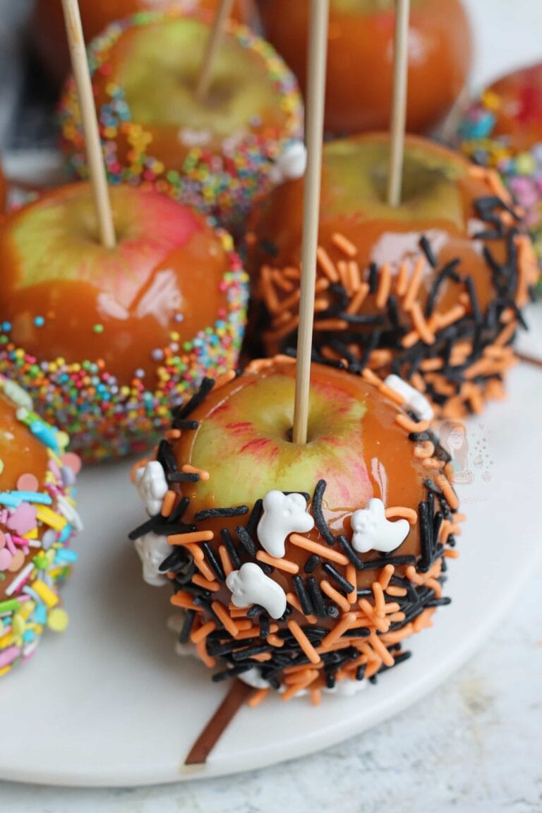 apple   baking   halloween   toffee toffee apples!