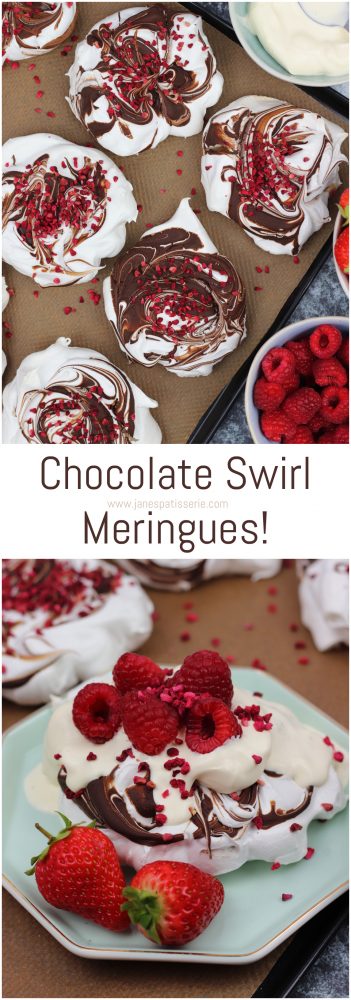 chocolate swirl meringues | ad