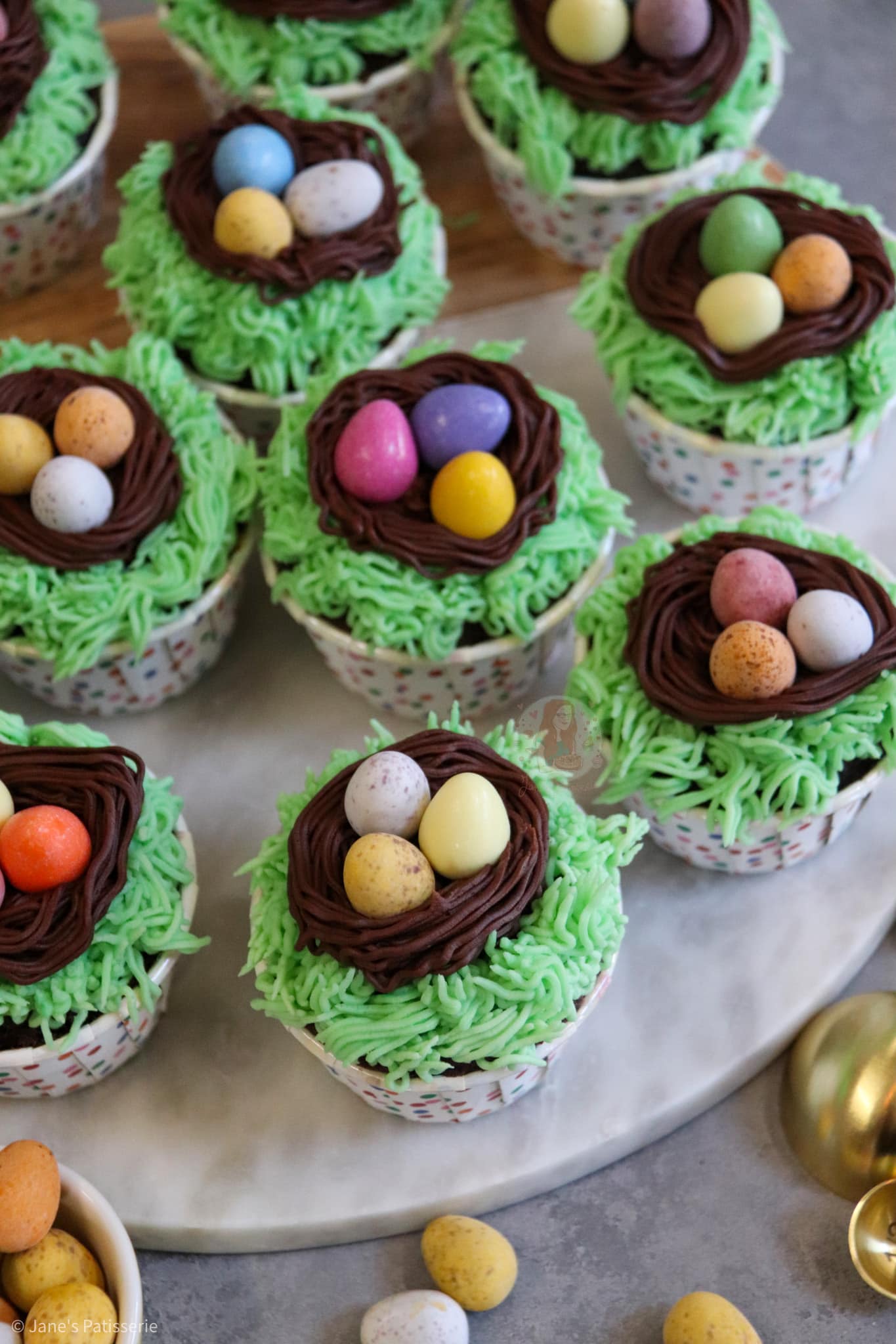 Easter Nest Cupcakes! - Jane's Patisserie