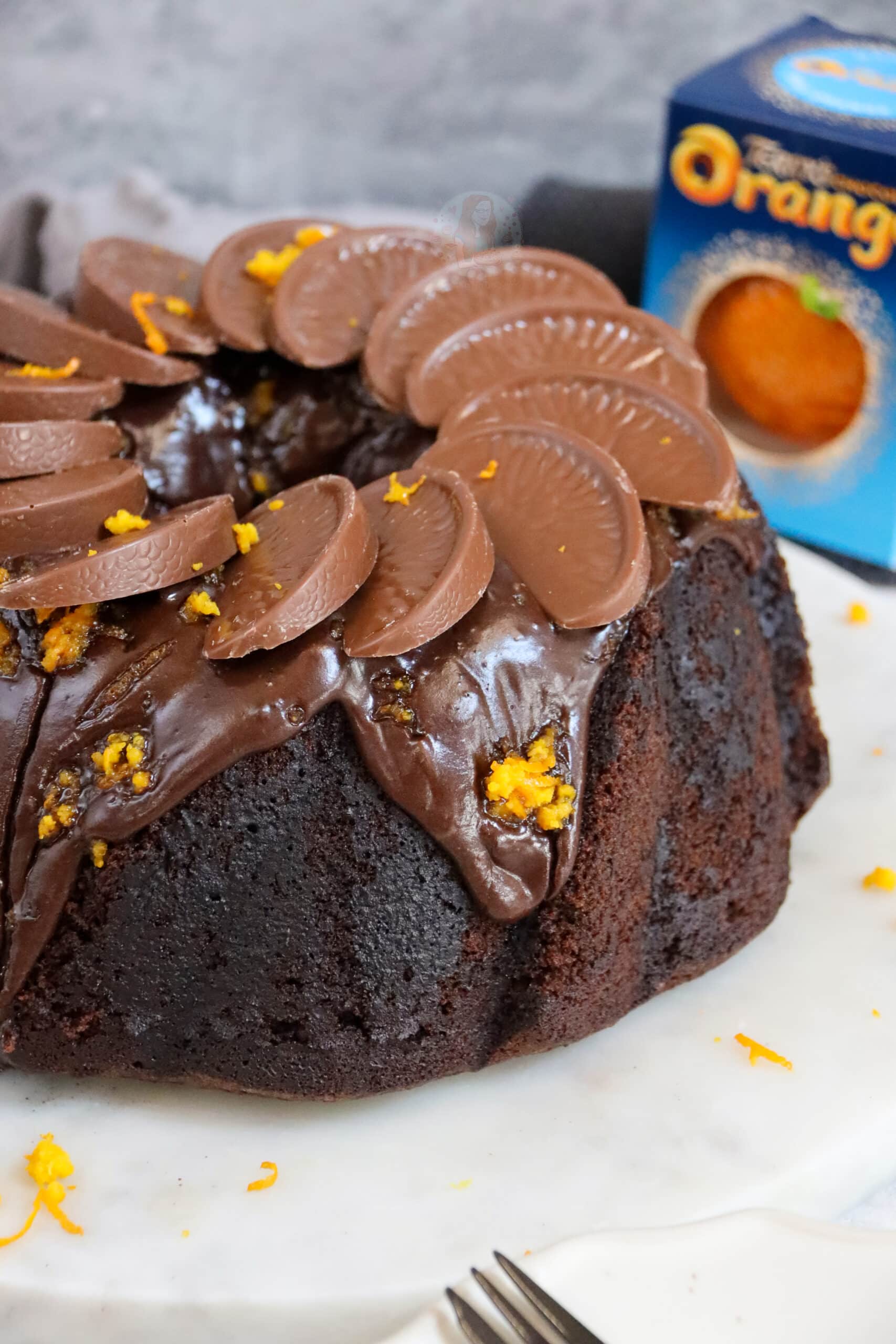 Chocolate Orange Drizzle Cake - DonnaDundas.co.uk