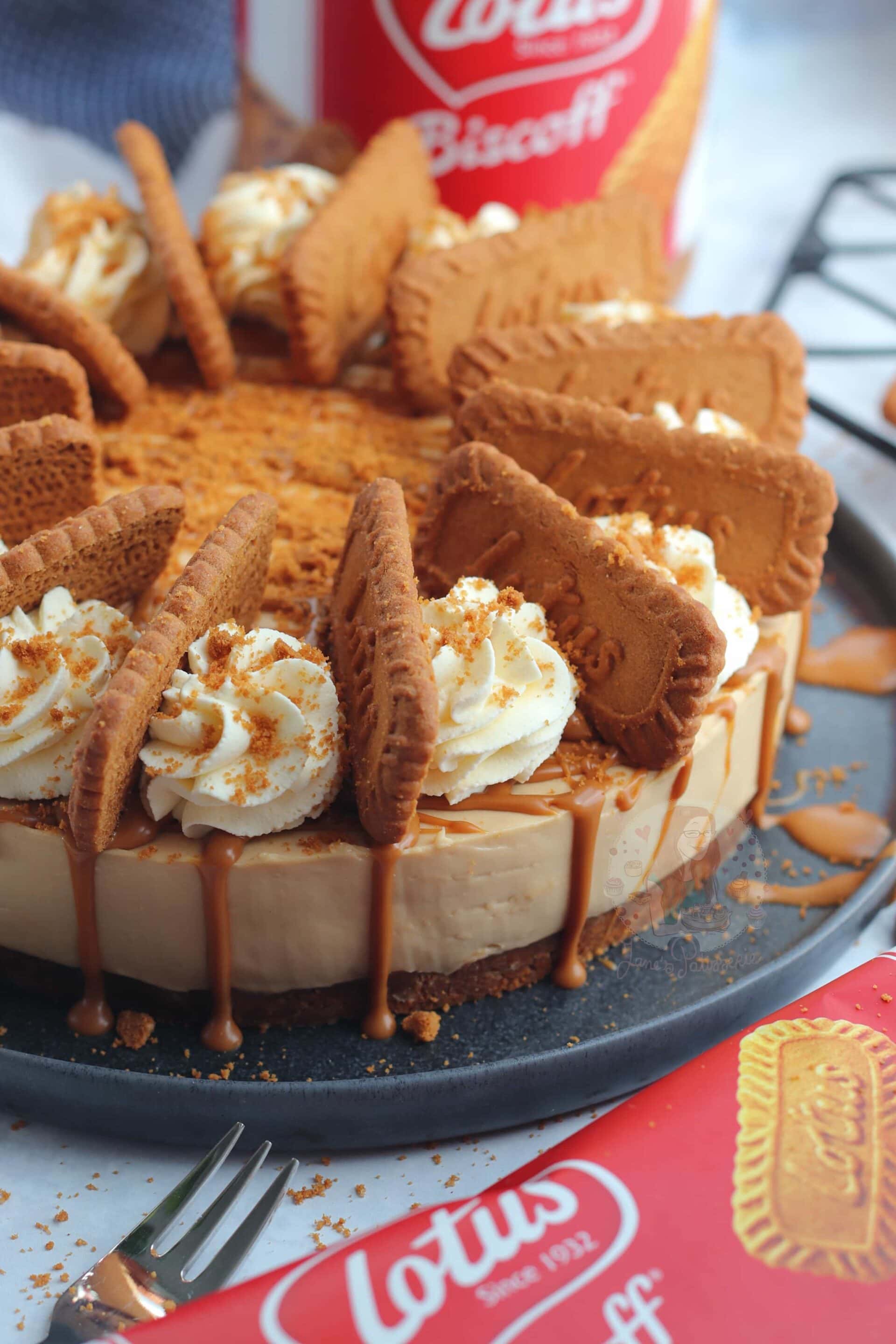 No Bake Biscoff Cheesecake Jane S Patisserie