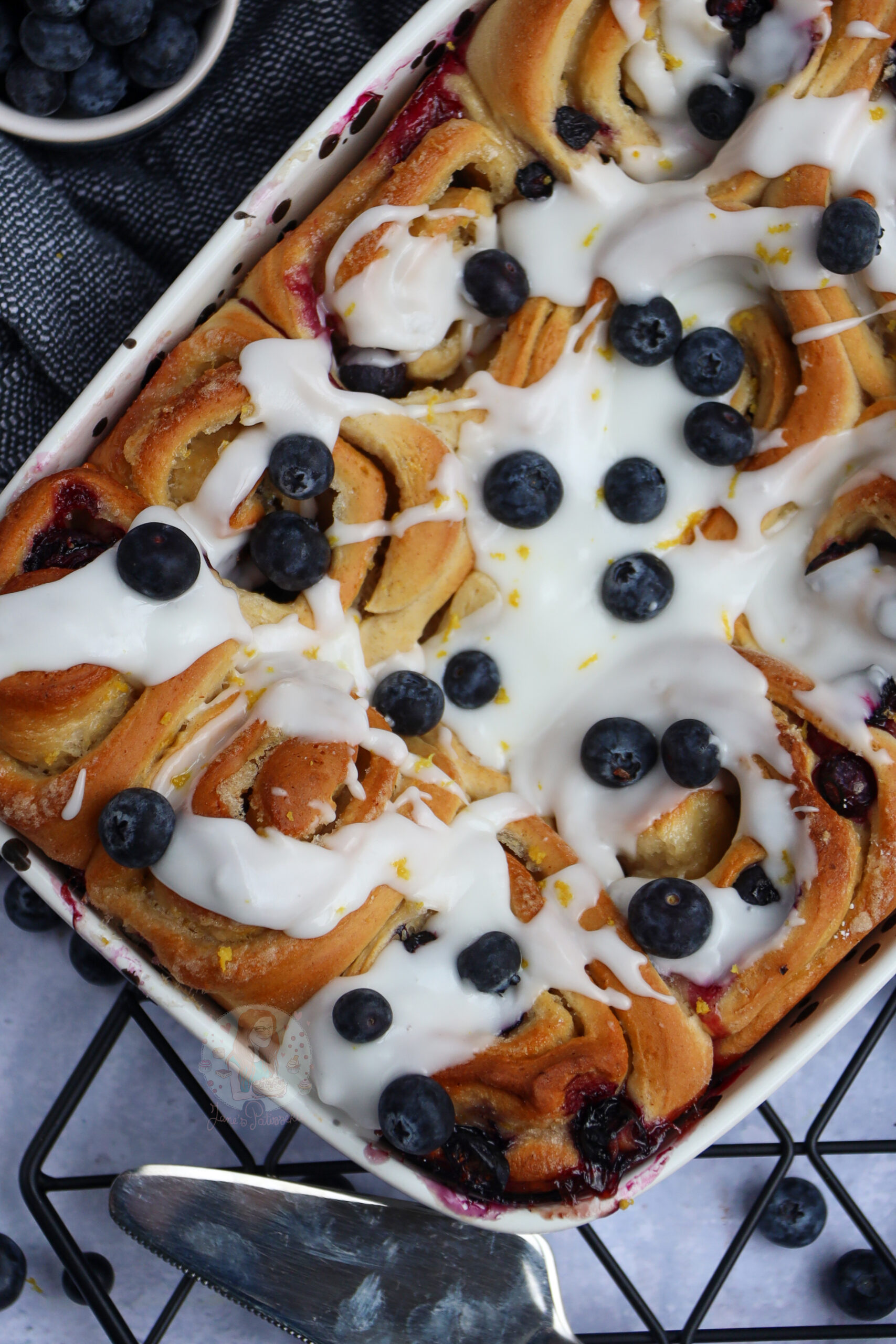 Lemon and Blueberry Rolls! - Jane's Patisserie