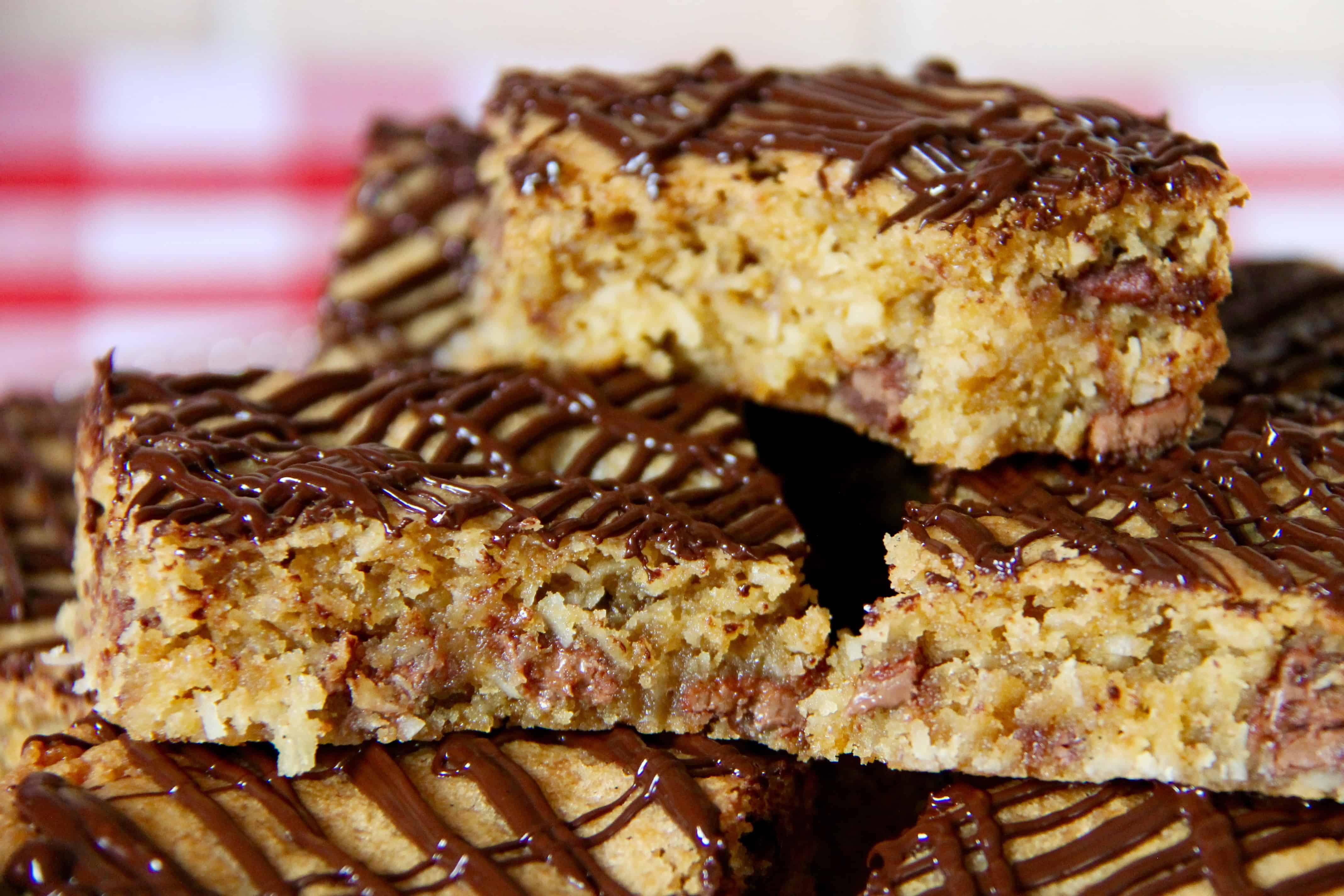 Coconut Chocolate Chip Blondies! - Jane's Patisserie