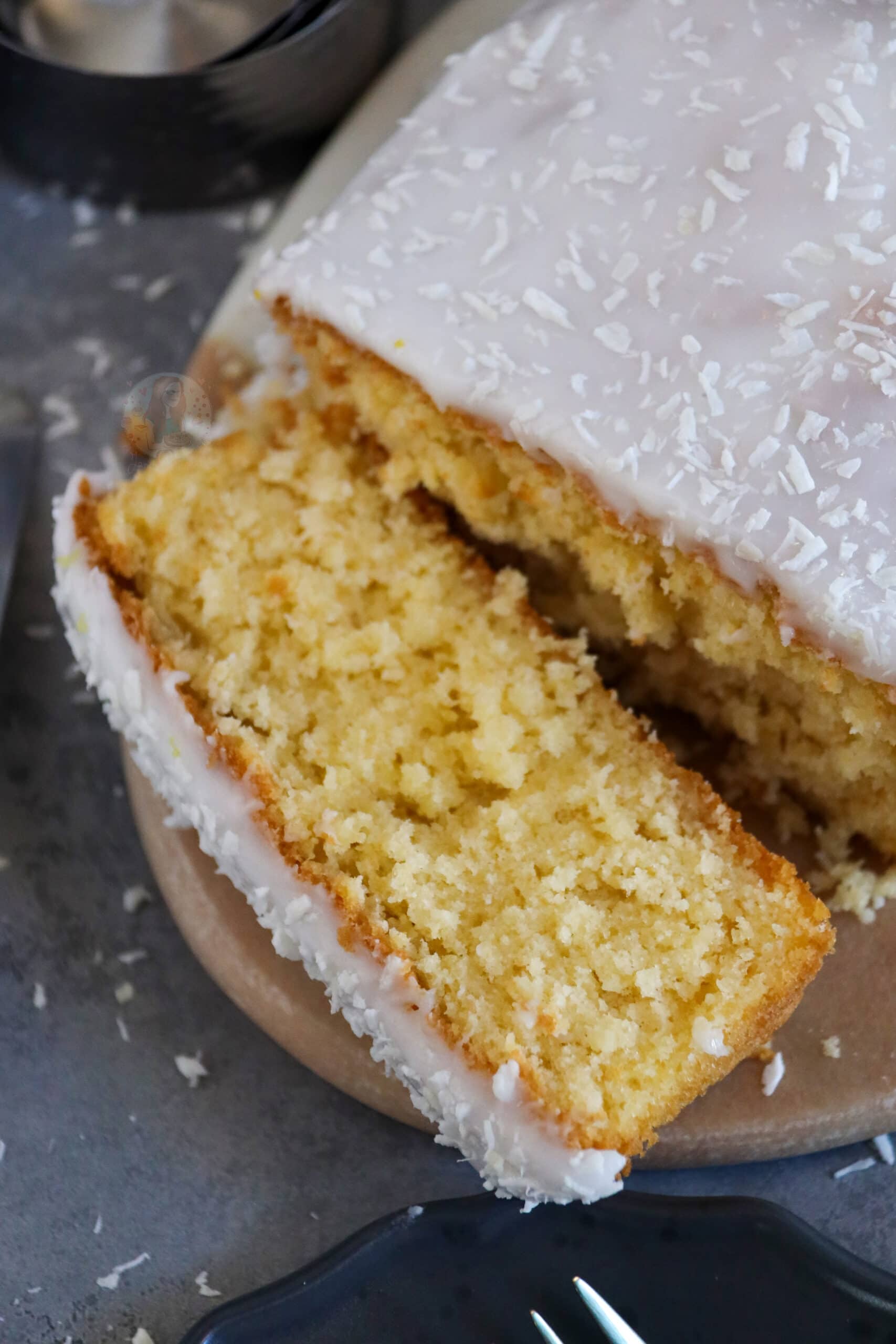 Jam & Coconut School Cake - Baking with Granny