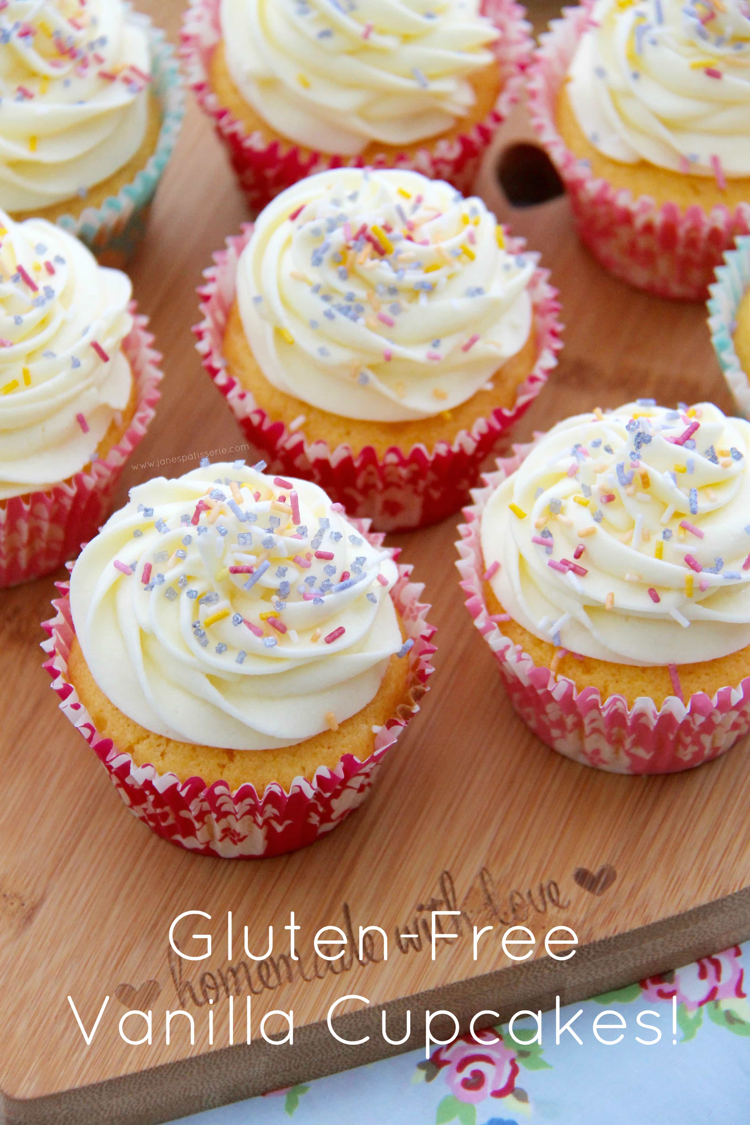 Gluten Free Vanilla Cupcakes! - Jane's Patisserie