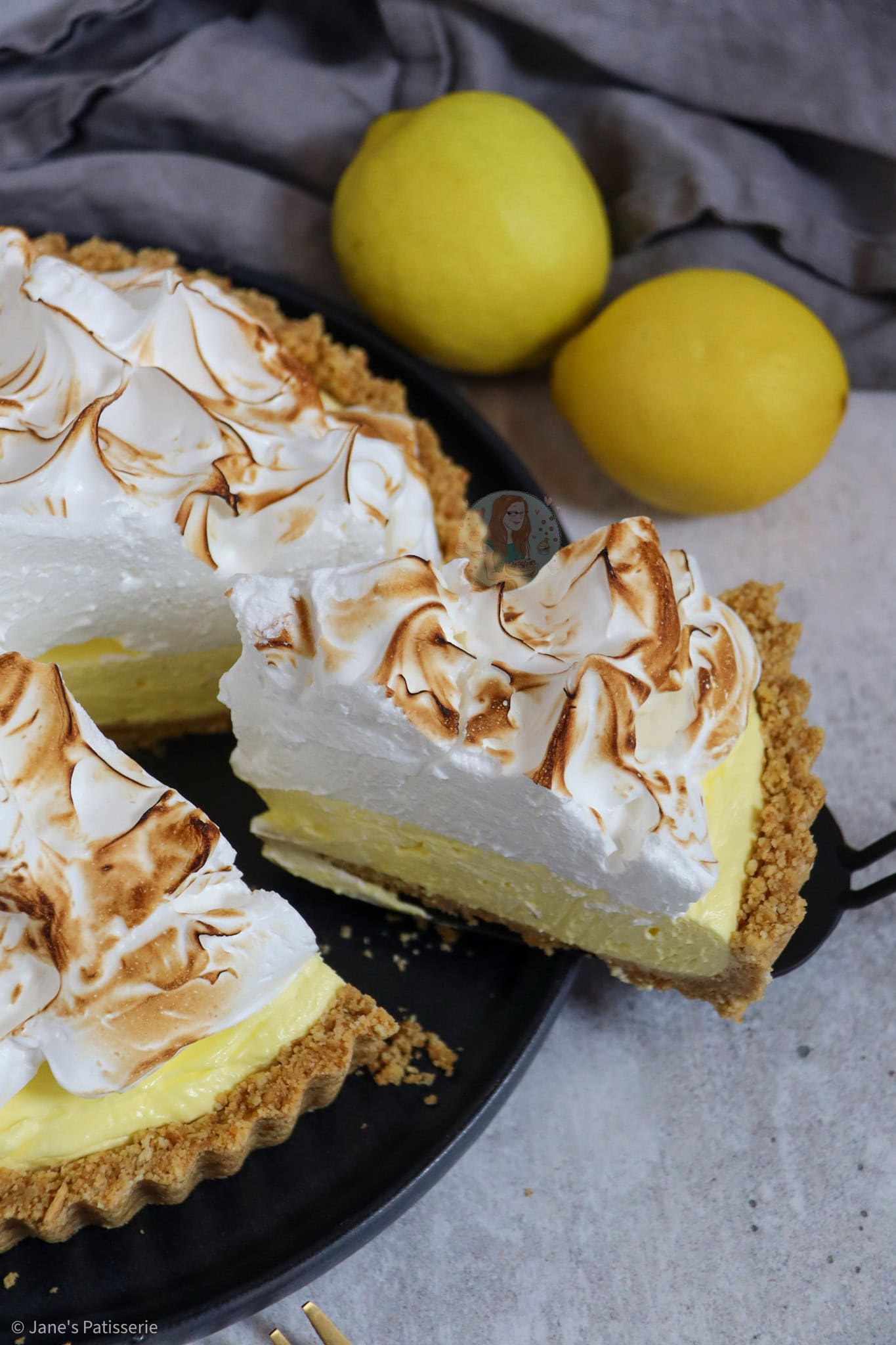 No-Bake Lemon Meringue Cheesecake! - Jane's Patisserie