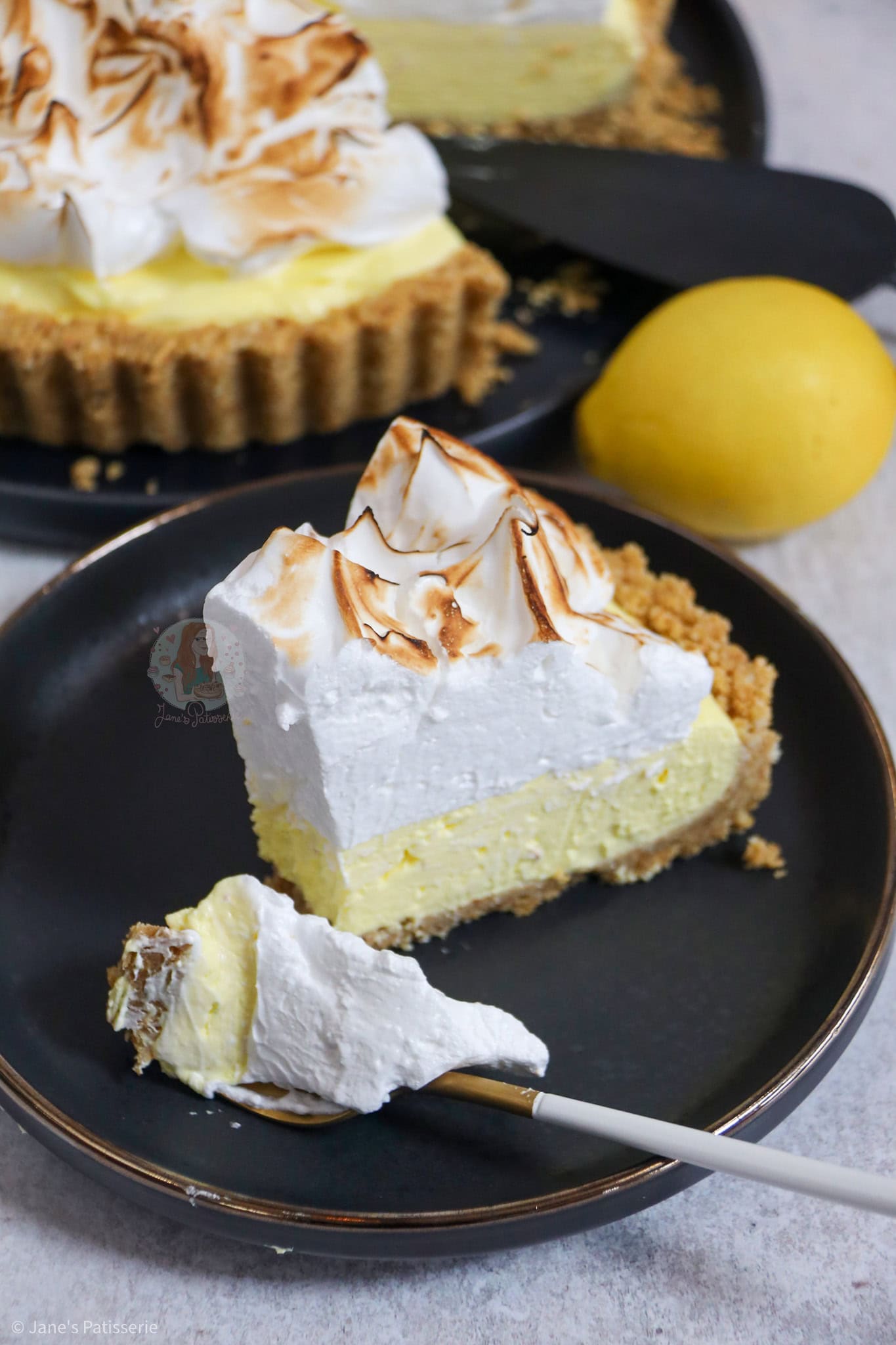 No-Bake Lemon Meringue Cheesecake! - Jane's Patisserie