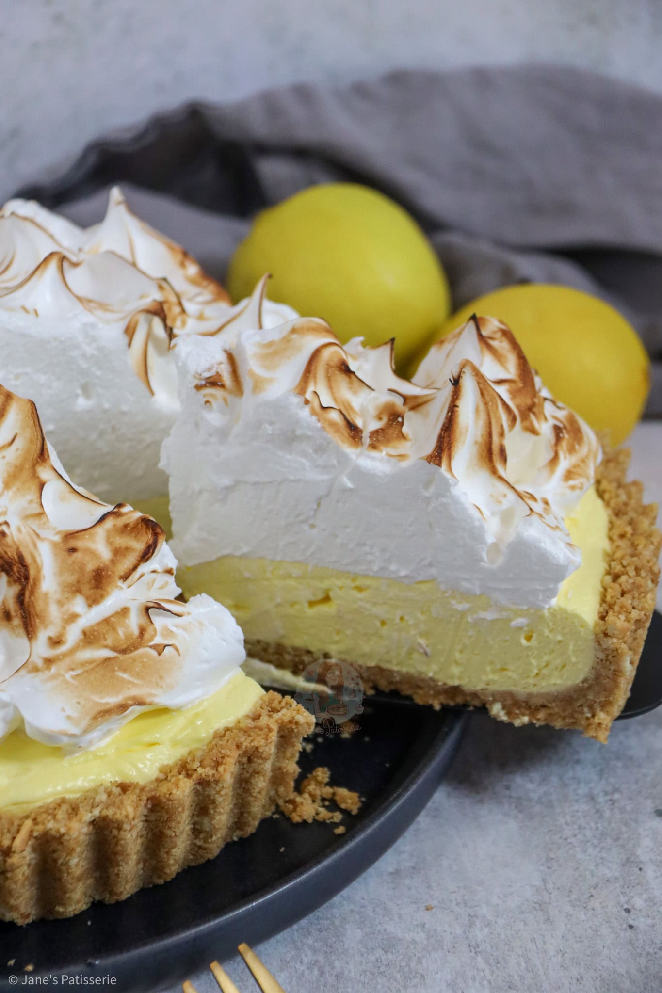 No-Bake Lemon Meringue Cheesecake! - Jane's Patisserie