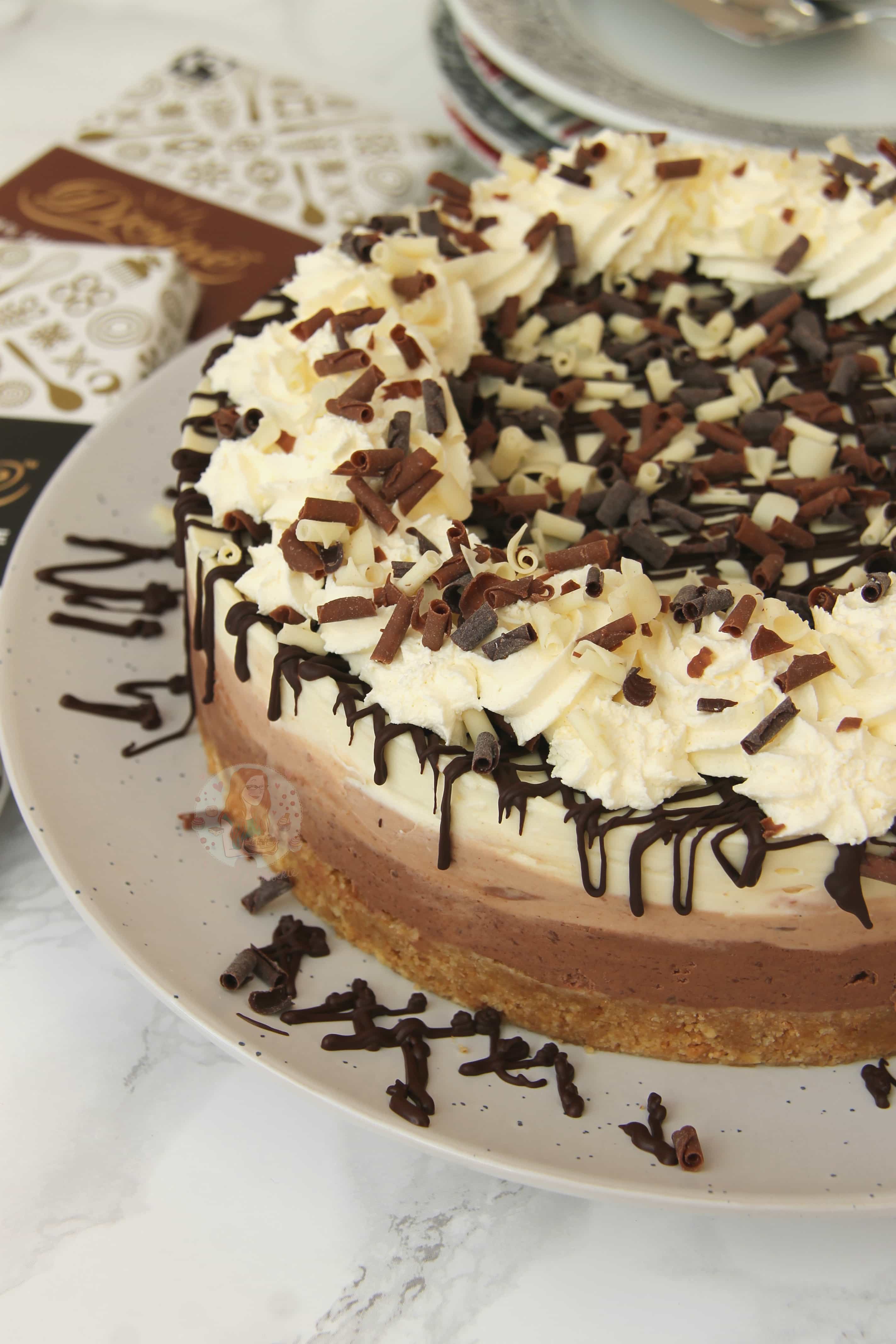 No-Bake Triple Chocolate Cheesecake! - Jane's Patisserie