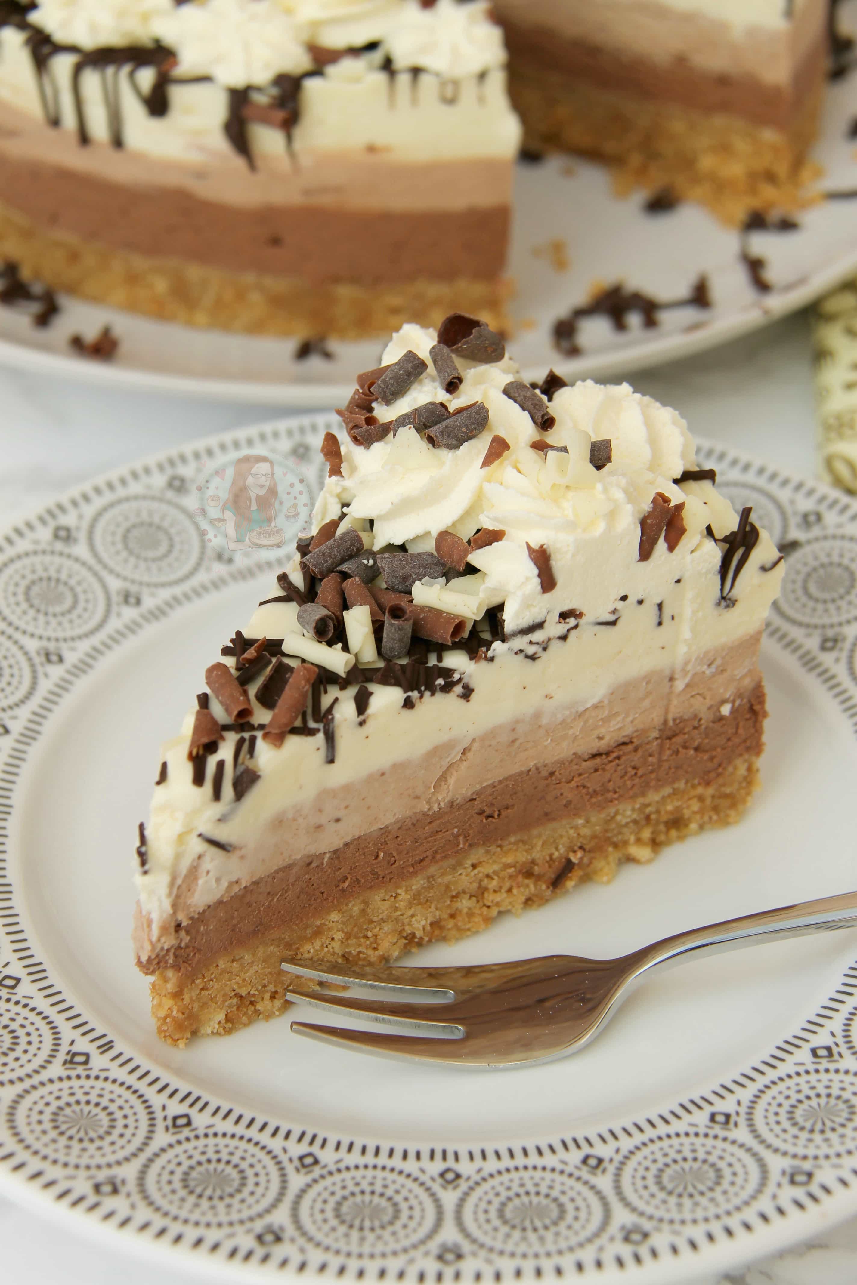 No-Bake Triple Chocolate Cheesecake! - Jane's Patisserie