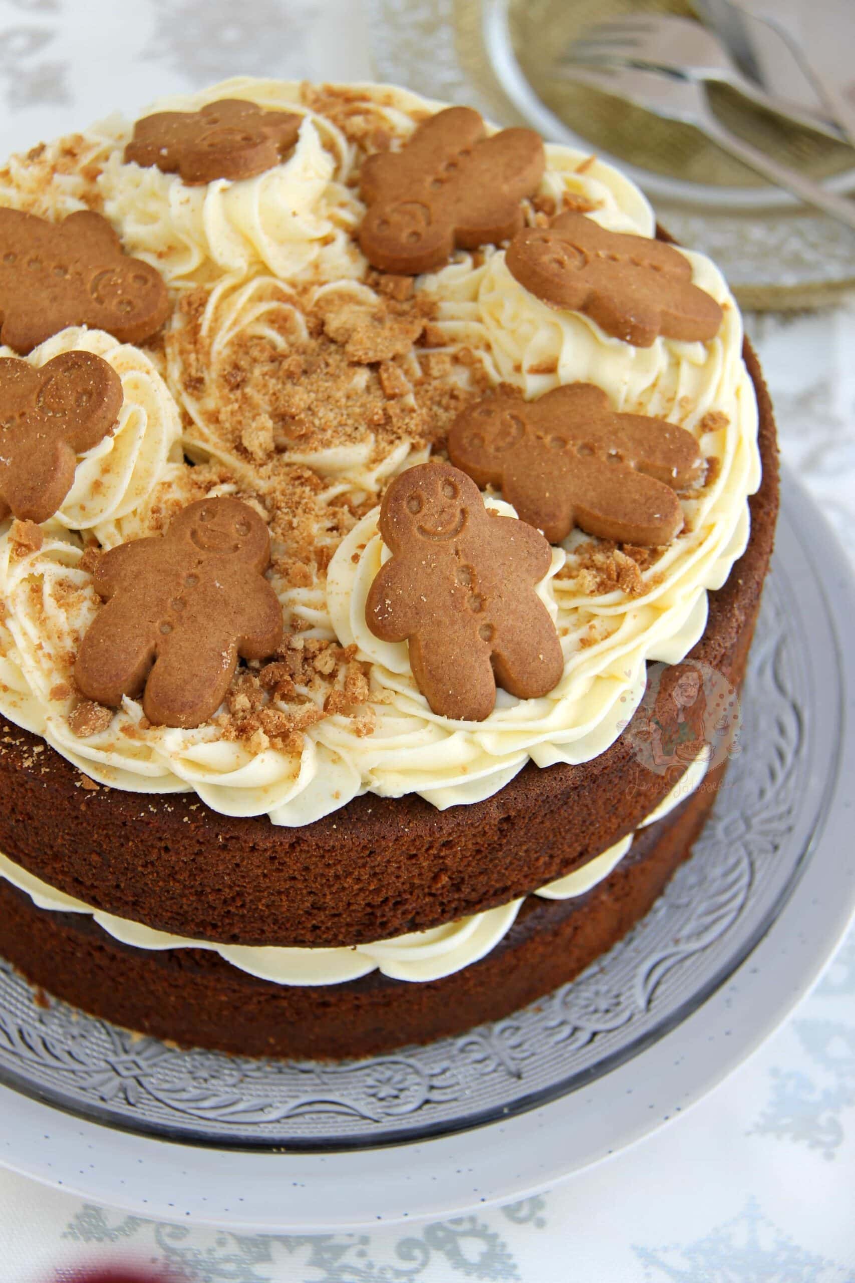 Gingerbread Cake with Caramelised White Chocolate Buttercream
