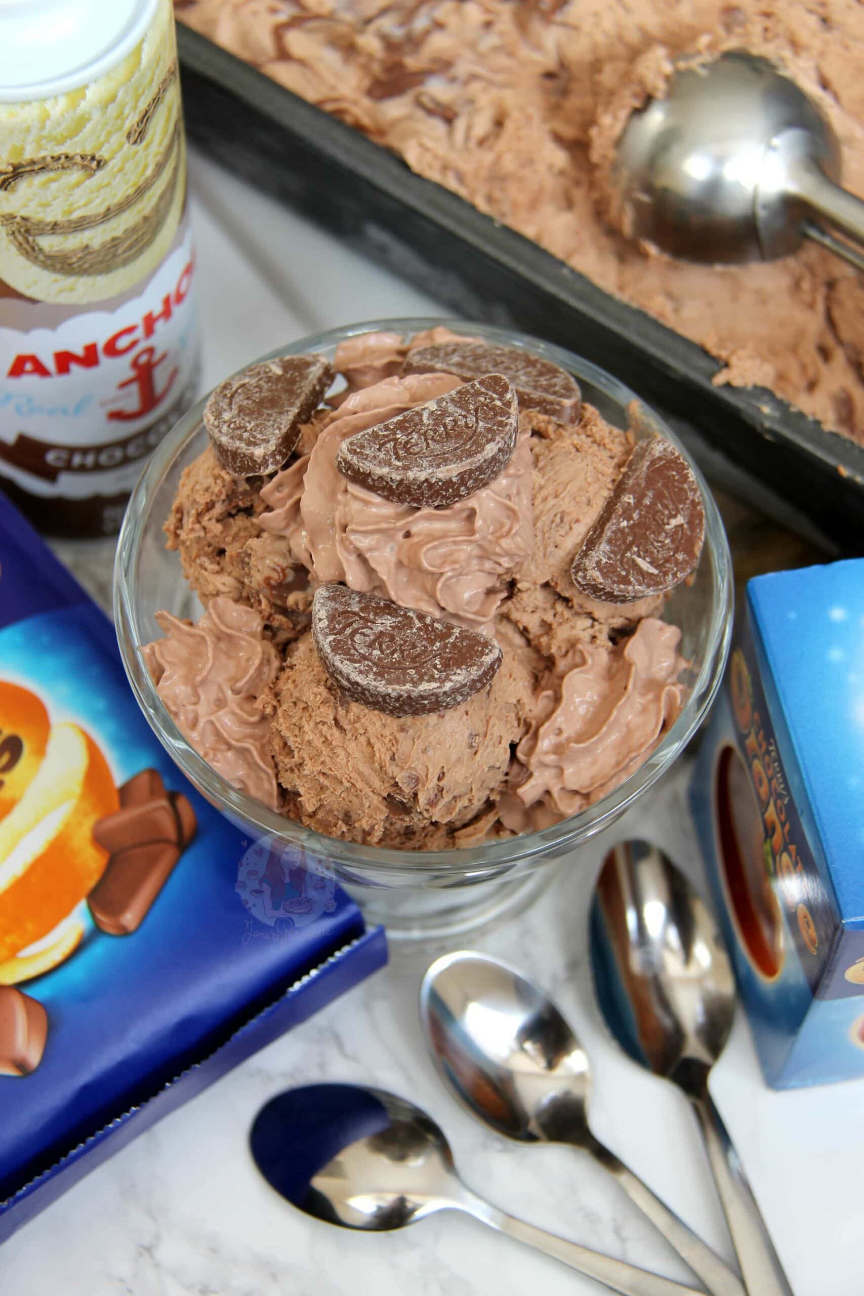 Chocolate orange shop ice cream