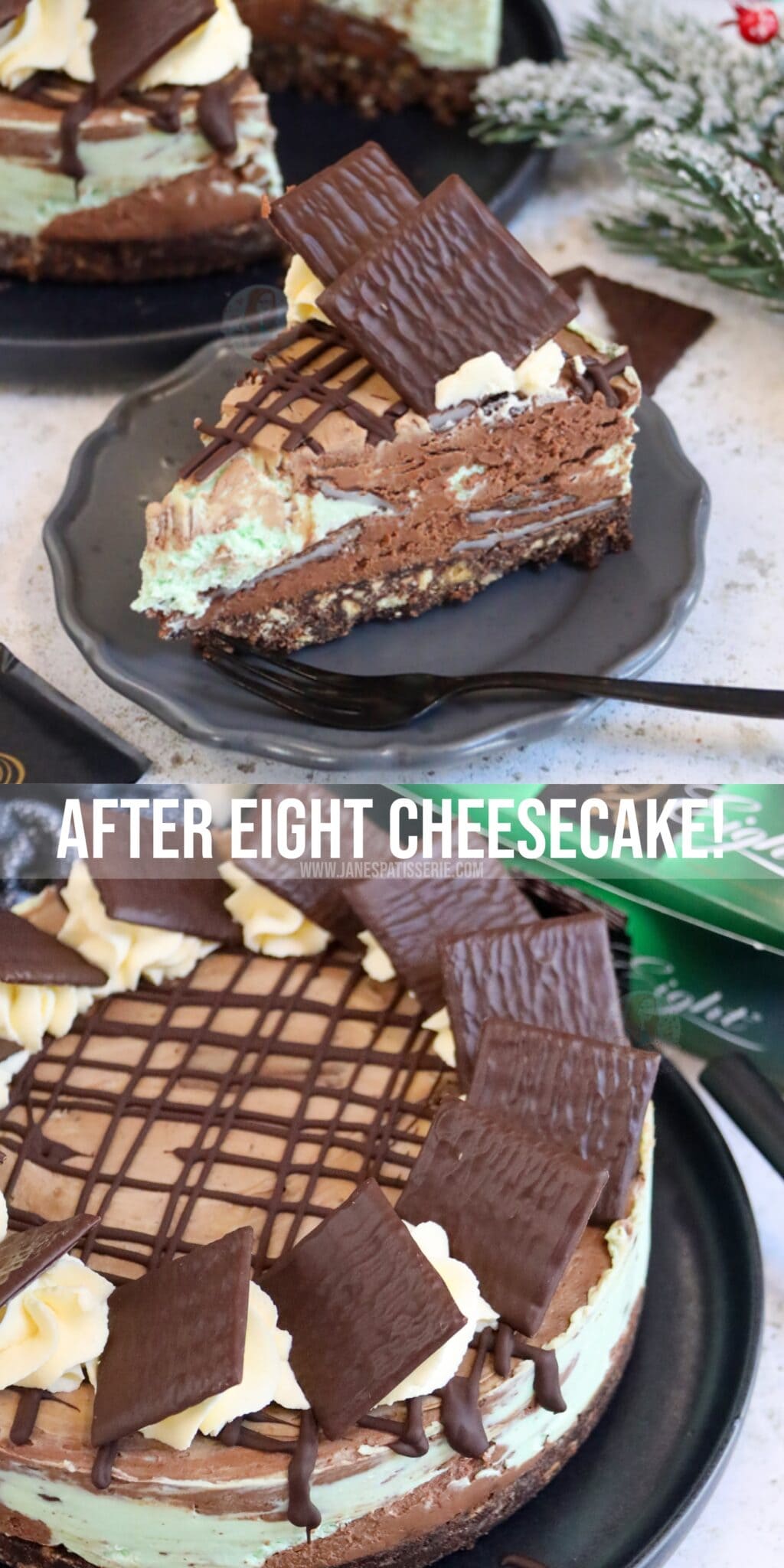 No-Bake After Eight Cheesecake! - Jane's Patisserie