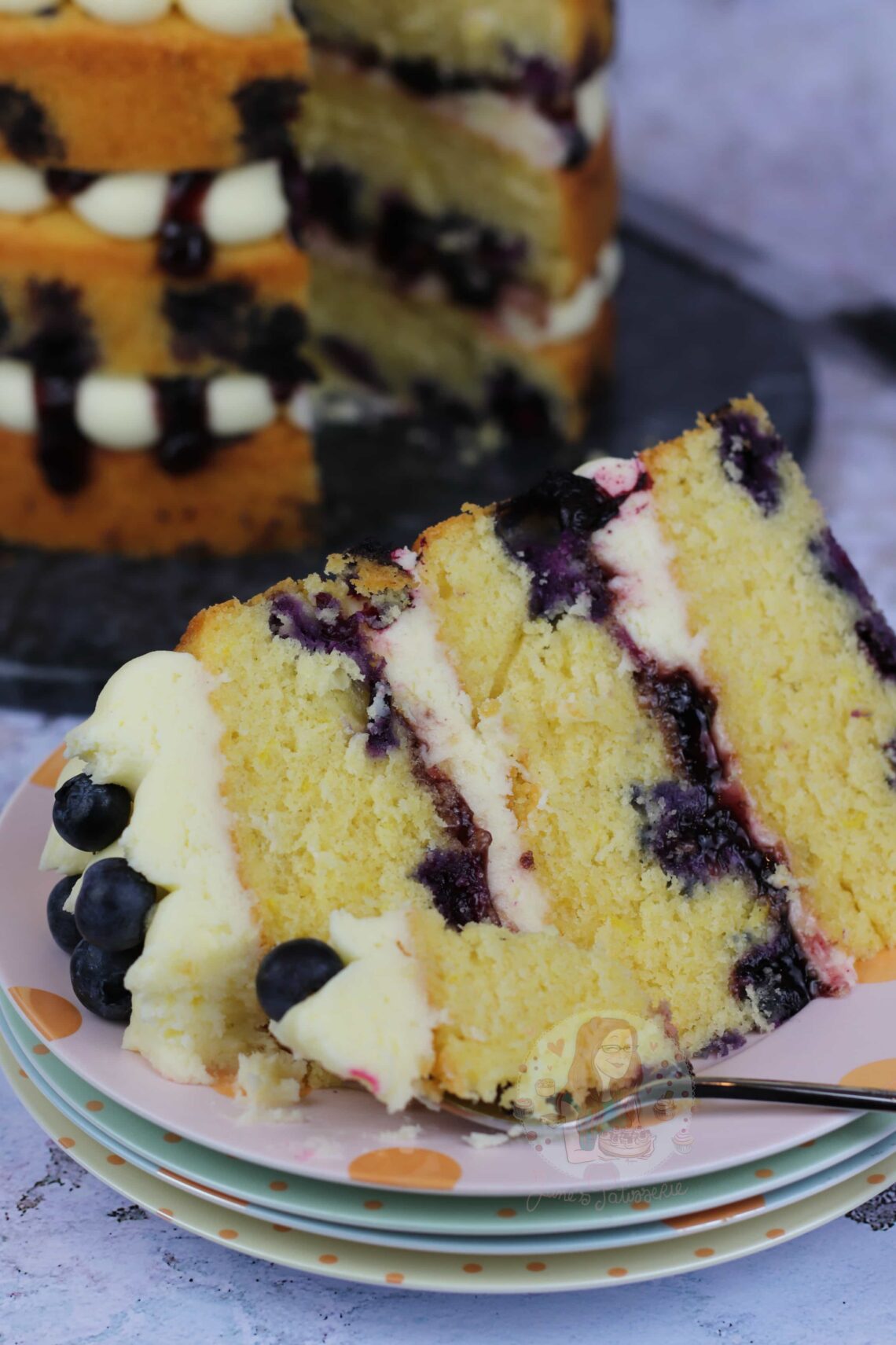 Lemon & Blueberry Cake! - Jane's Patisserie