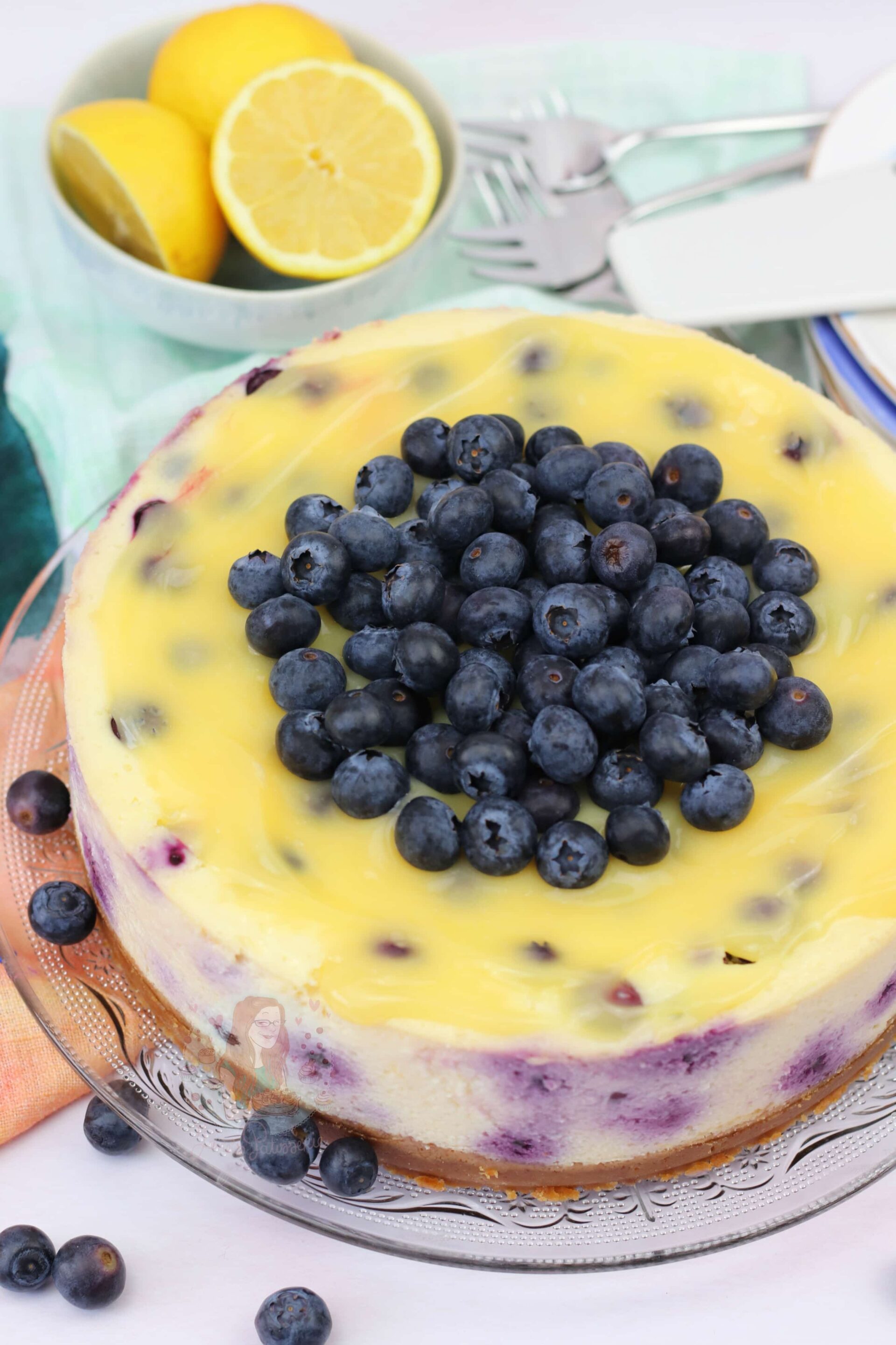 Lemon & Blueberry Cheesecake! - Jane's Patisserie