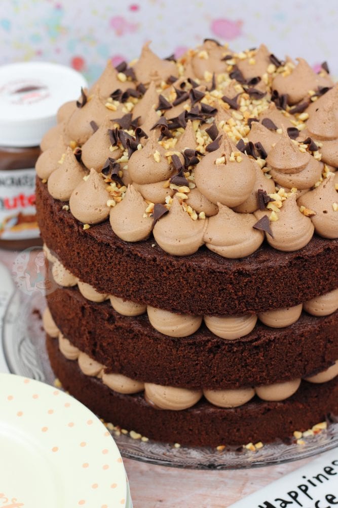 Four-Layer Chocolate Birthday Cake with Milk Chocolate Ganache and Nutella  Buttercream Recipe | Bon Appétit