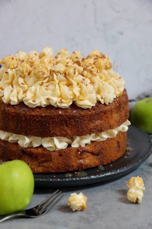 Apple Spice Cake with Brown Sugar Frosting - The Country Cook