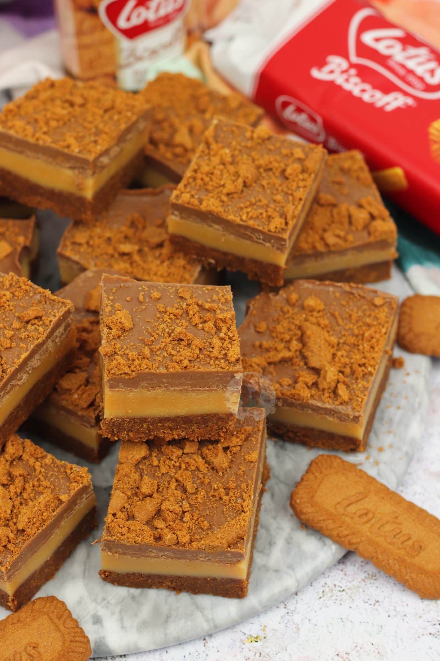 Biscoff Millionaires Traybake Jane's Patisserie