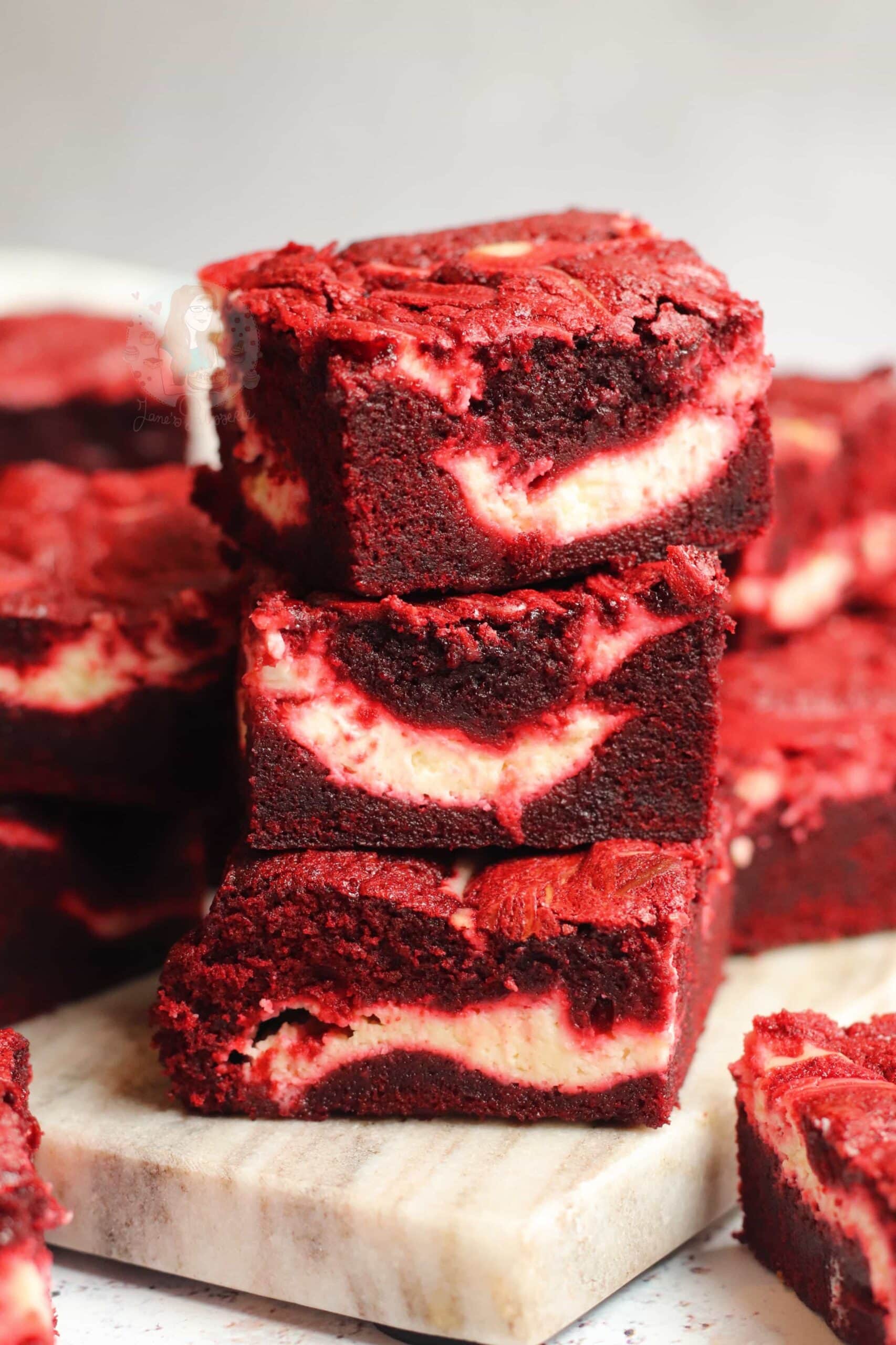 Red Velvet Brownies - Just so Tasty