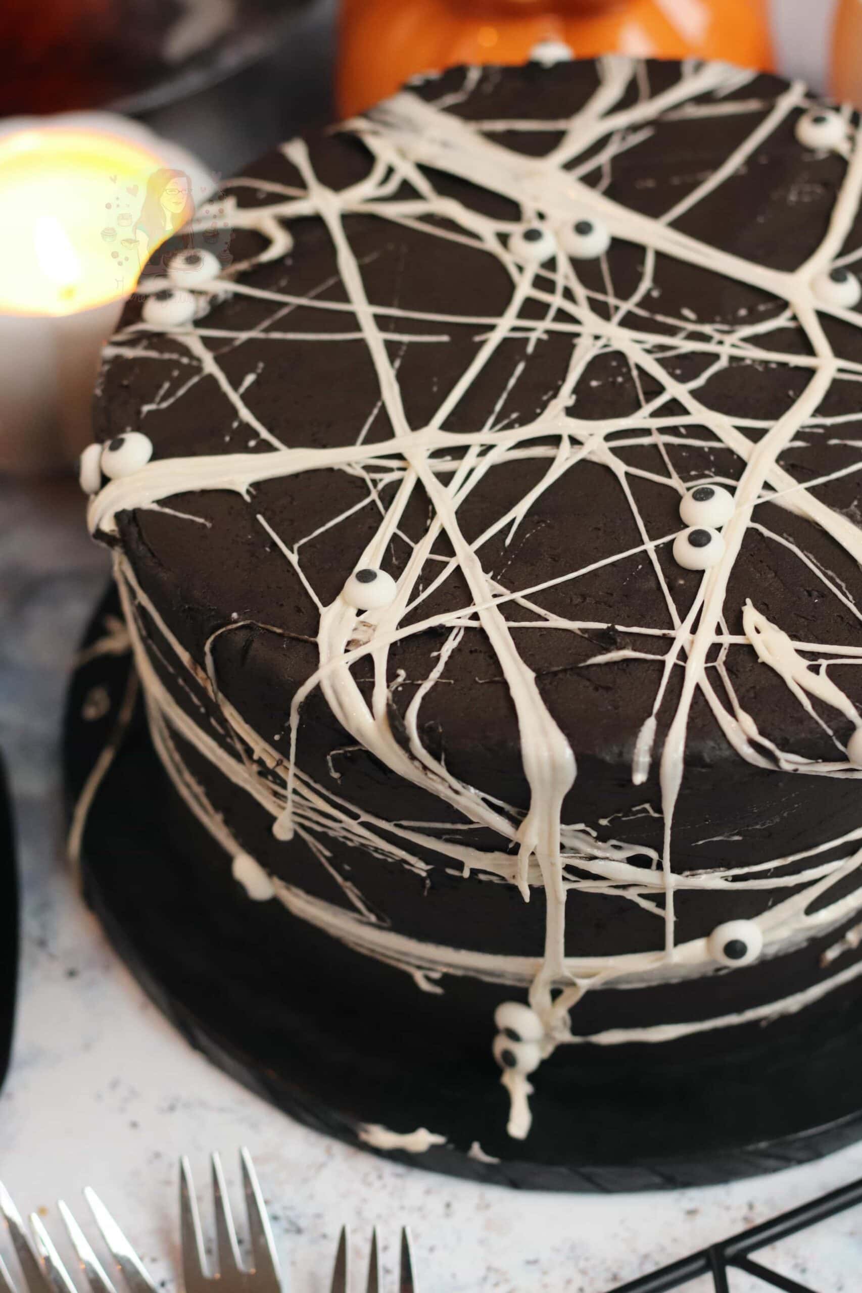 Spider Ghost Cake – casebakes cookies