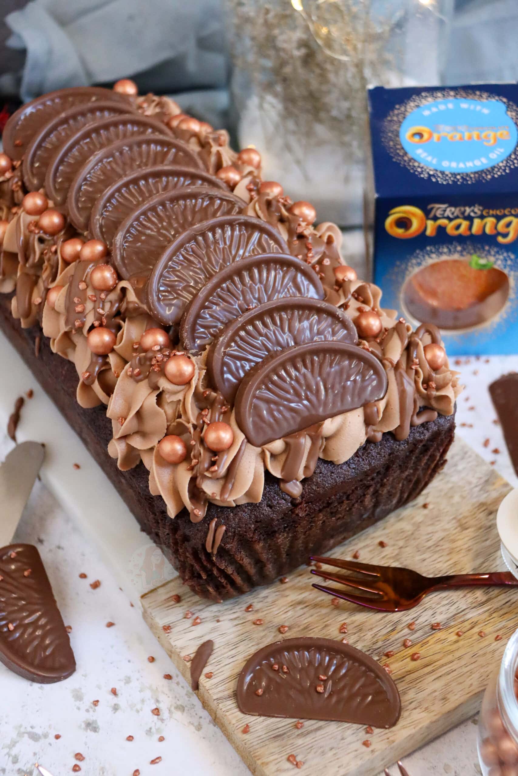 Moist orange flavoured chocolate cake with zest Stock Photo - Alamy
