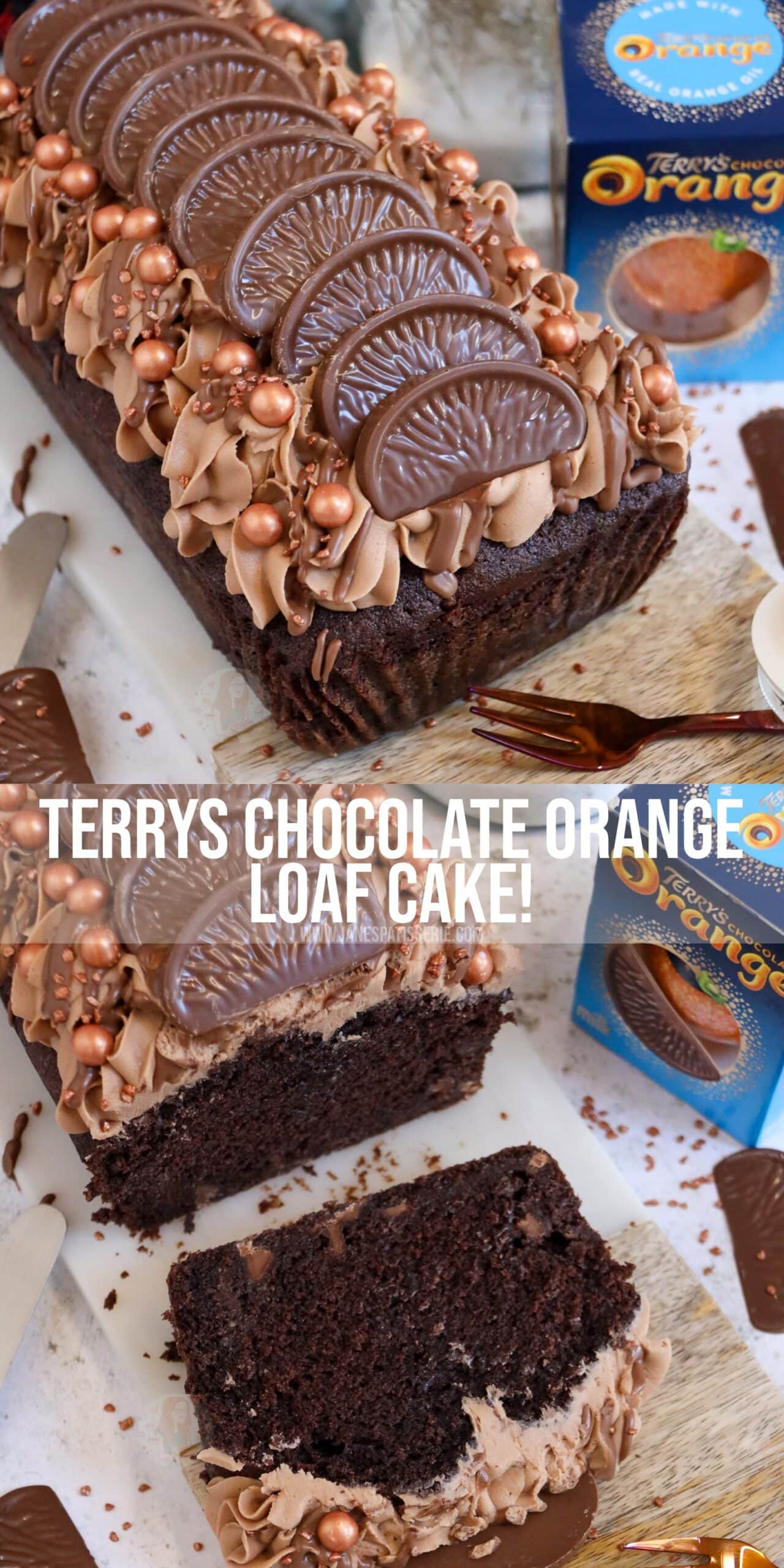 Terrys Chocolate Orange Loaf Cake Janes Patisserie 