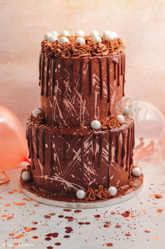 Triple Chocolate Layer Cake Recipe ~ Barley & Sage