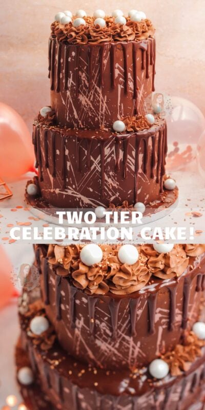 Two Tier Chocolate Cake | Order Two Tier Chocolate Cake online | Tfcakes