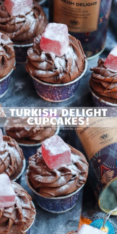 Turkish Delight Cupcakes! - AD - Jane's Patisserie