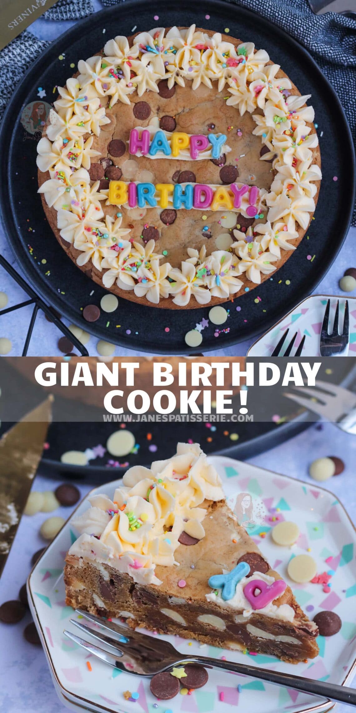 Giant Birthday Cookie! - Jane's Patisserie