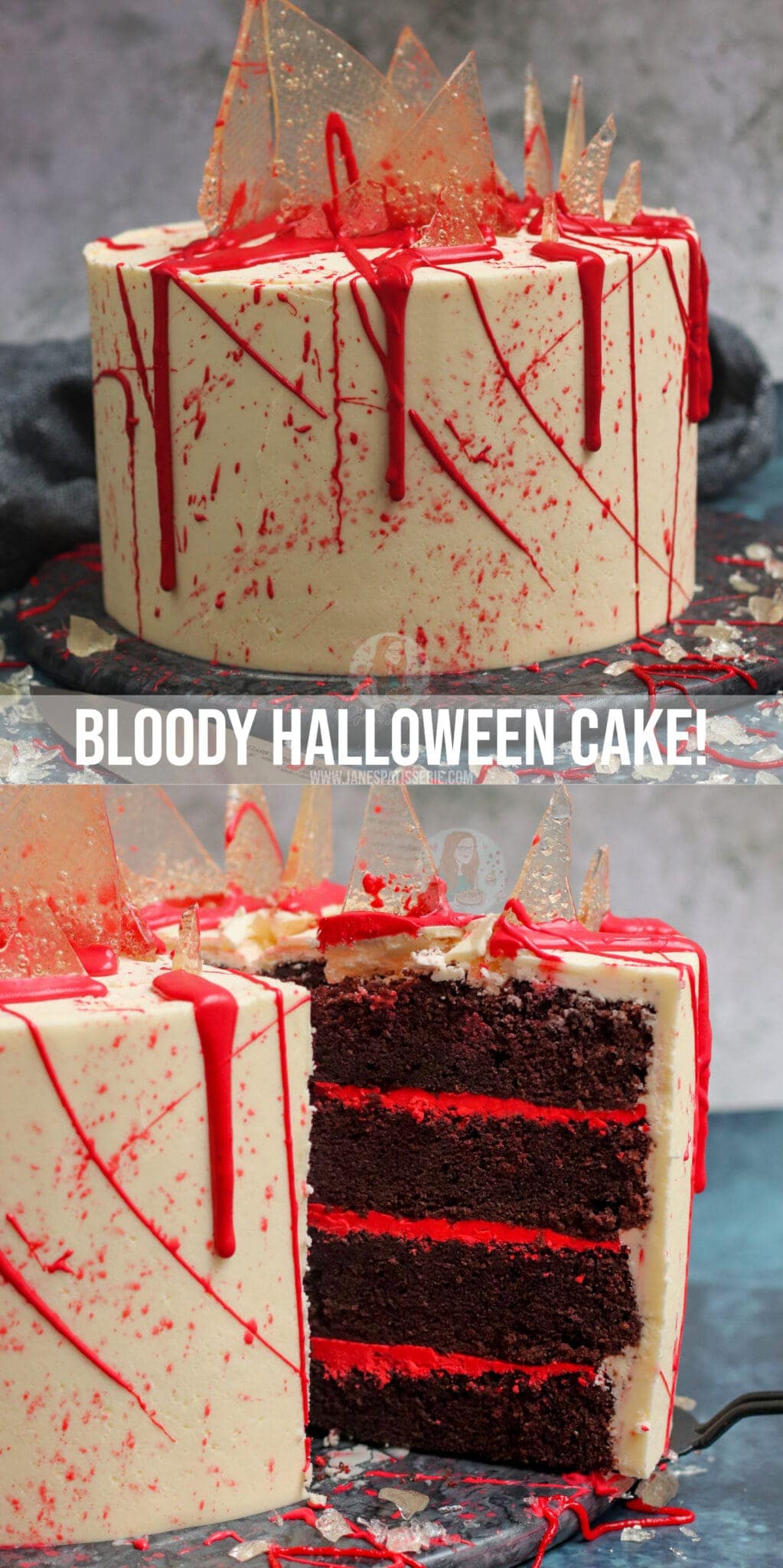 Bloody Halloween Cake! - Jane's Patisserie