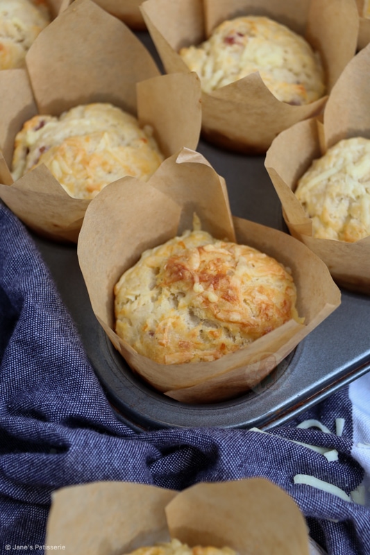 Cheese And Bacon Muffins! - Jane's Patisserie