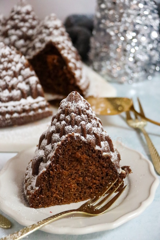 Gingerbread bundt cake in the most beautiful forest cake pan - The Nordic  Kitchen