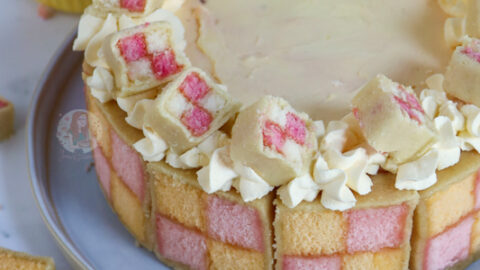 Spring Battenburg Cake - Sprinkle Bakes