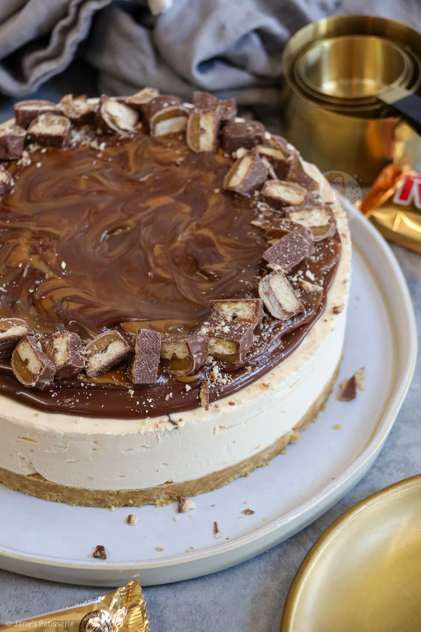 Twix Cheesecake! - Jane's Patisserie